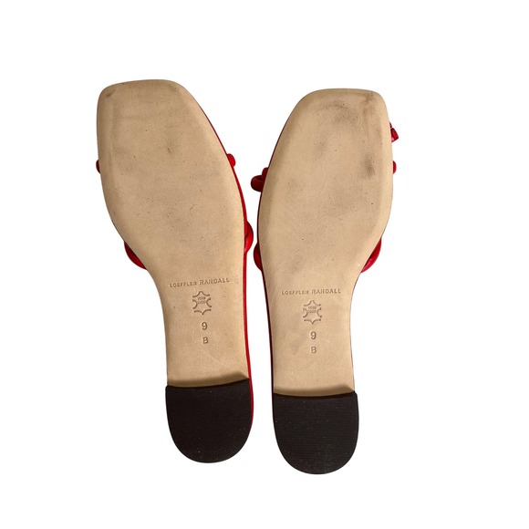 Loeffler Randall Red Knot Slide Sandals Women's Size 9.5 Flat Slip Ons - Picture 3 of 4